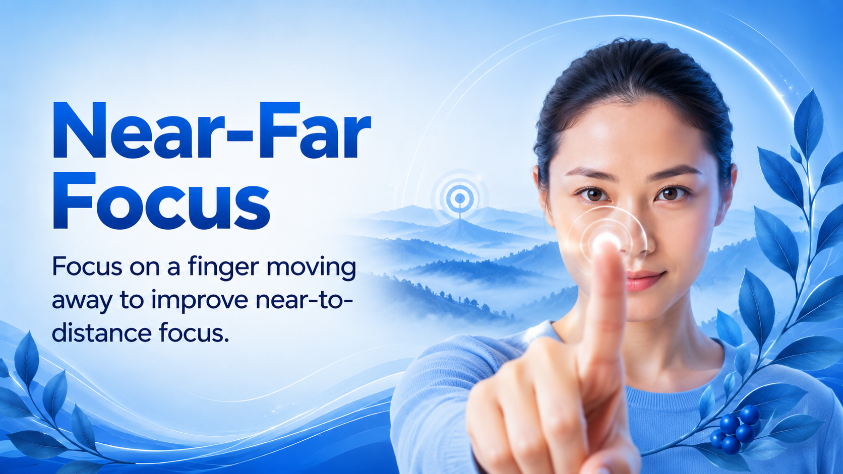 Near-far focus exercise to improve eyesight naturally