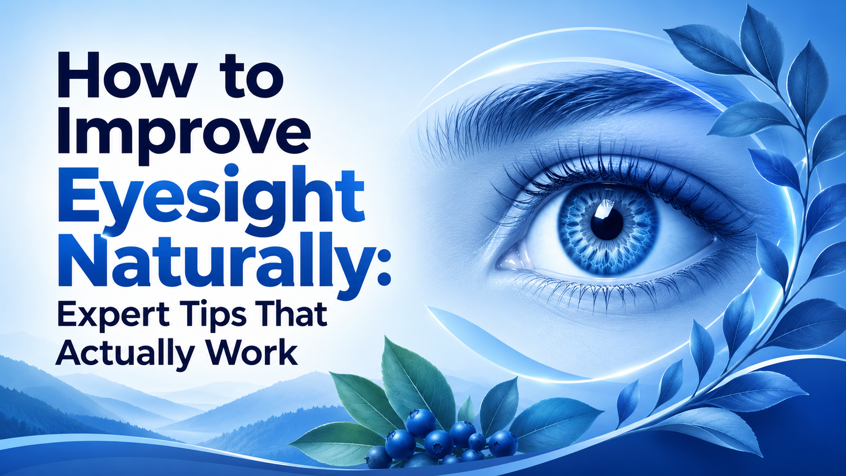 How to improve eyesight naturally